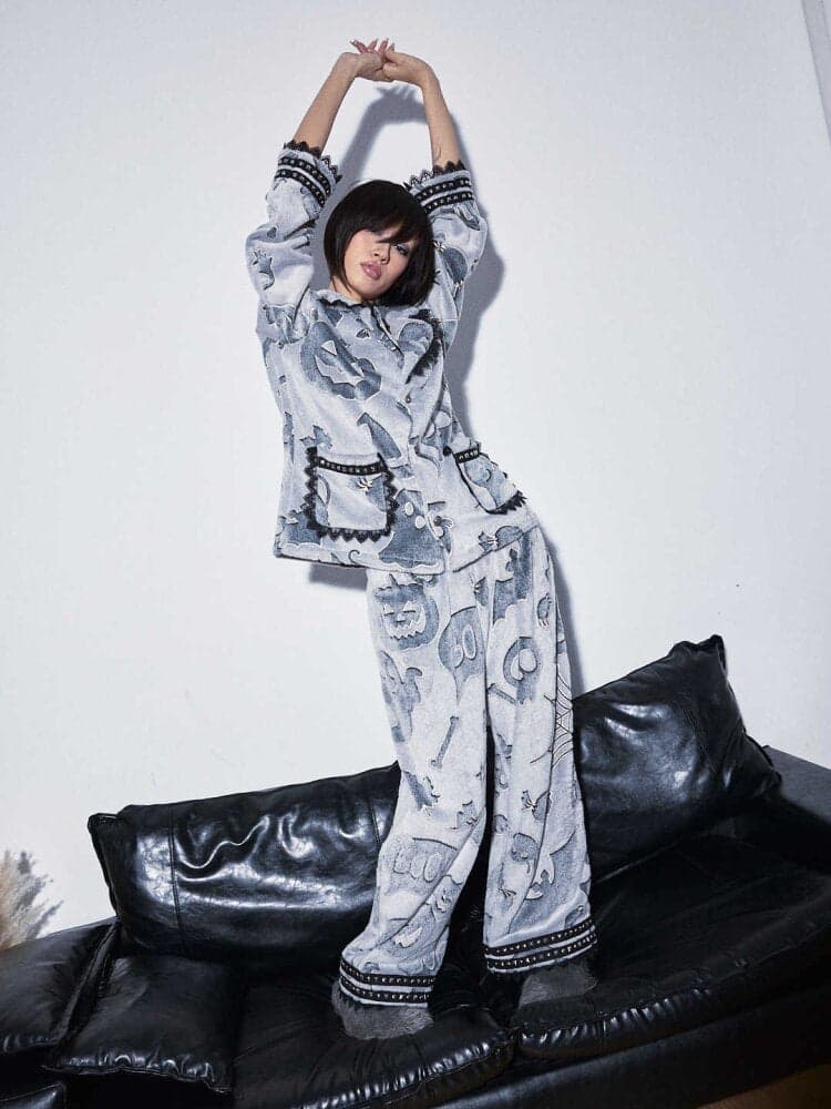 Soft Double Sided Fleece Pajamas - view 2