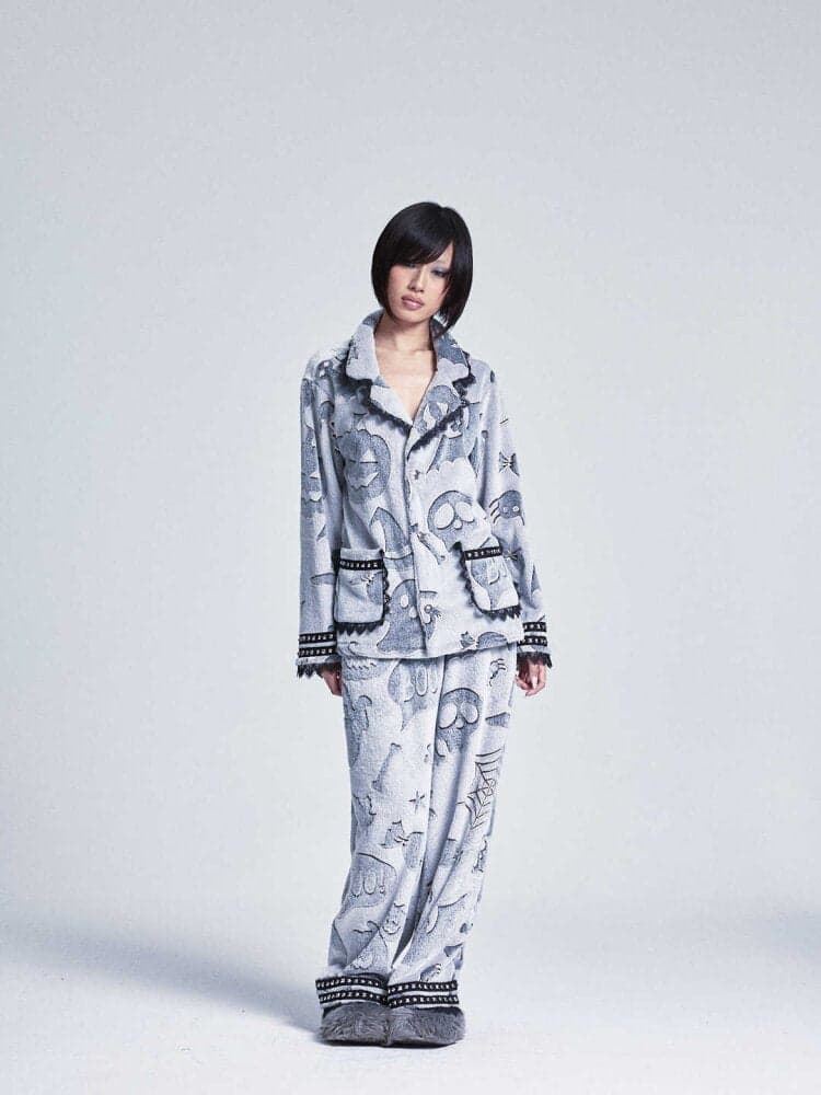 Soft Double Sided Fleece Pajamas - view 4