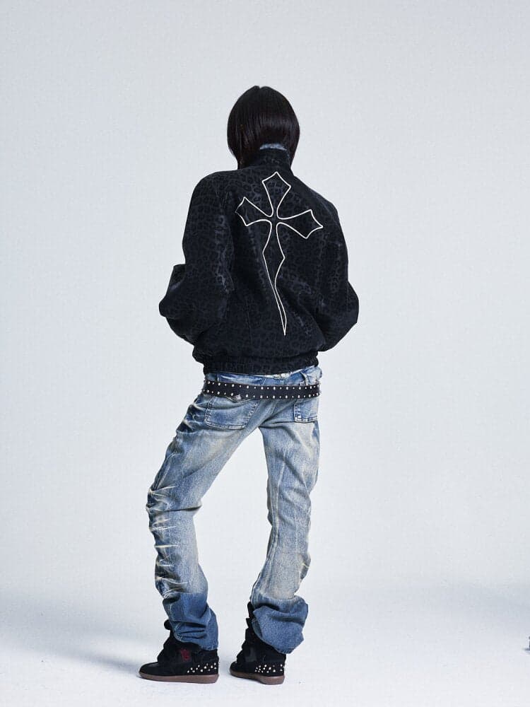 Washed Heavy Work Scimitar Jeans - view 8