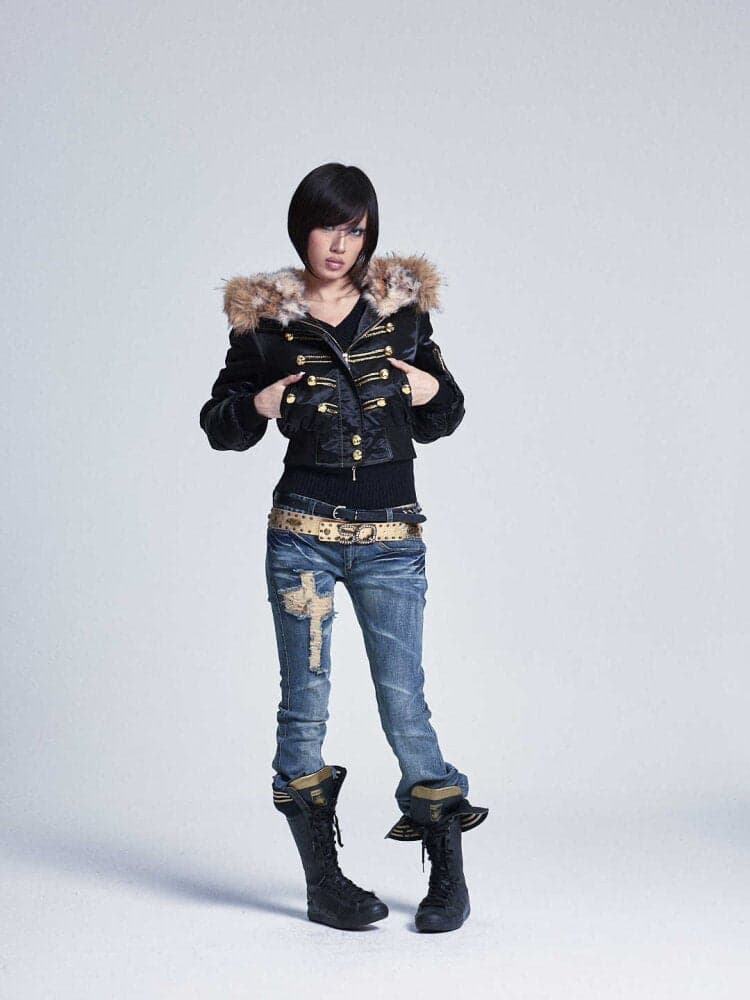 Fur Collar Hooded Cropped Jacket - view 4